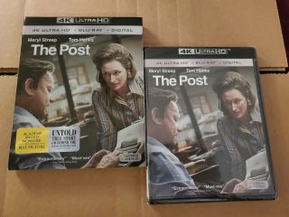 The Post: W/rare Oop Slipcover (4k Ultra Hd & Blu - Ray) No Code