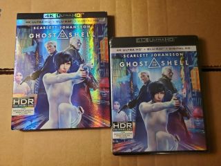 Ghost In The Shell: W/rare Oop Slipcover (4k Ultra Hd & Blu - Ray) No Code