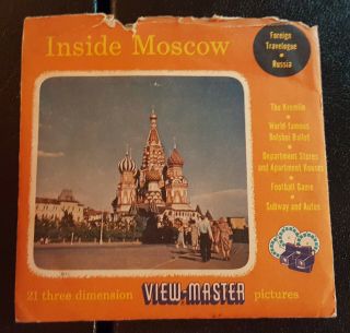 Inside Moscow Rare Vintage View - Master Reel Pack Sawyers S3 Complete W/booklet