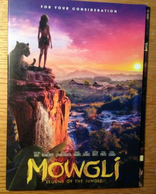 Mowgli Legend Of The Jungle 2017 Netflix Movie Rare Fyc Dvd