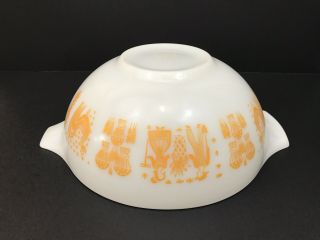 Vintage Rare Pyrex Orange Yellow Amish Butterprint Cinderella Bowl 444 Orange