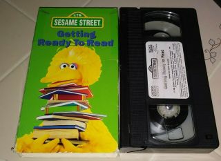 Vhs Sesame Street Getting Ready To Read Big Bird Kids Educational Rare