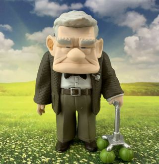 Disney Pixar Movie Up “carl” Old Man Pvc Figure 4” Collectable Toy Rare