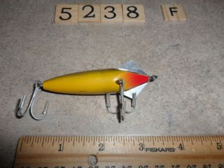 T5238 F Vintage Miracle Mo Fishing Lure With Glass Eyes Florida