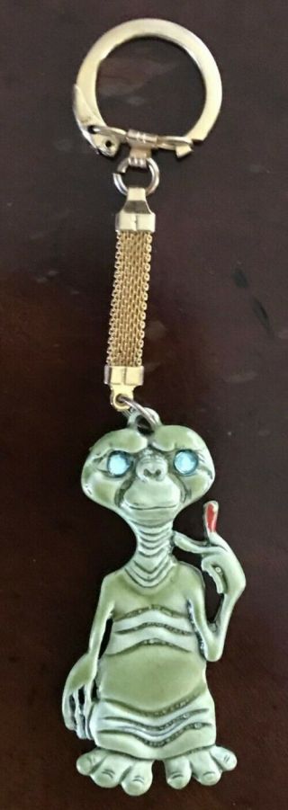 Rare Vintage Metal E.  T.  The Extra Terrestrial 1980s Key Chain