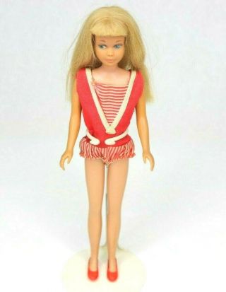 Vintage 1964 Skipper Doll Straight Leg Blonde Outfit & Shoes