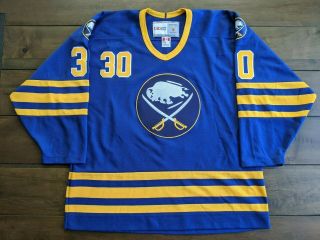 Rare Ryan Miller 30 Ccm Vintage Buffalo Sabres Royal Blue Hockey Nhl Jersey