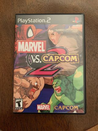 Marvel Vs.  Capcom 2 - Ps2 - Complete - - Rare Game
