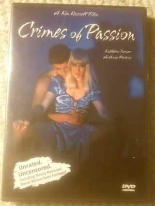 Crimes Of Passion Ken Russell Uncut Anchor Bay Dvd W/ Insert Rare Oop Like