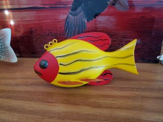 Fish Decoy Folk Art Ice Spearing Fishing Lure By Brian Price