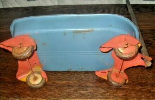 Vtg.  Antique WYANDOTTE Child ' s Toy Metal / Tin Wagon 3