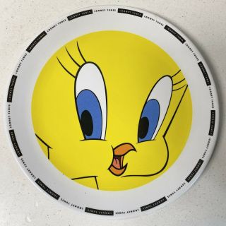 Rare Zak Tweety Bird Plate Warner Bros Melamine Plate