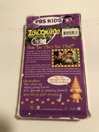 ZOBOOMAFOO Sense - Sational Animal Friends VHS RARE PBS Kids Video Kratt Brothers 3