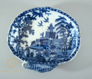 Antique Georgian Spode Pearlware Chinoiserie Pattern Dish