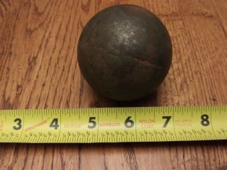 Antique Cannon Ball Civil War Relic 2.  5 " 2.  87 Lb Cs Us Relic Csa Usa Iron