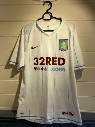 Aston Villa FC Rare Mellberg Shirt 2007 - 2008 2