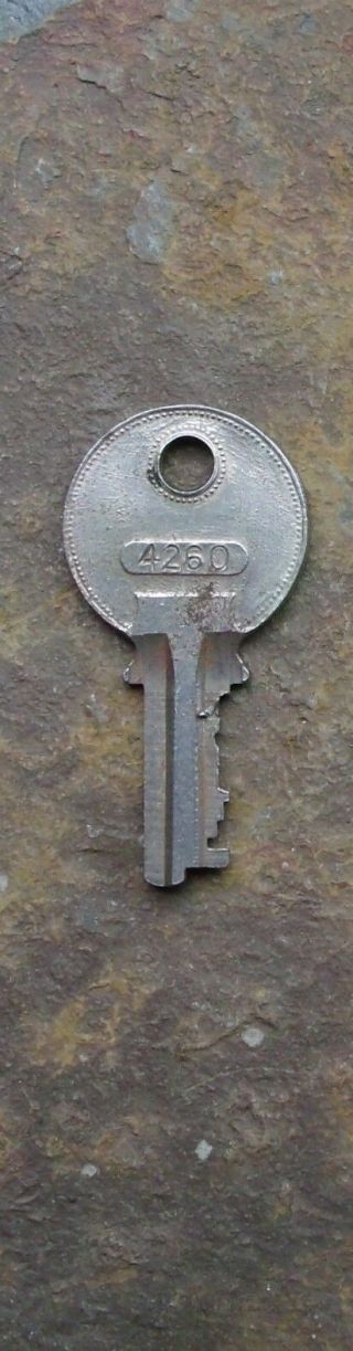 Antique Steamer Trunk Key Excelsior 4260