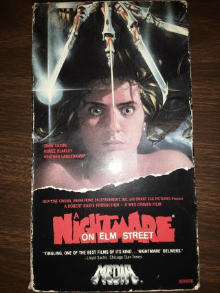 A Nightmare On Elm Street Vhs Rare Oop Horror