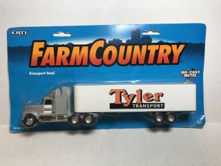 Ertl Farm Country Bald Transport Semi Truck Tractor Trailer 4321 Rare Htf Euc