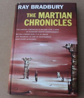 Vintage 1958 Ray Bradbury The Martian Chronicles Book Rare Cover W/ Dust Jacket