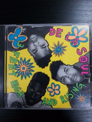 Very Rare 1989 1st Press De La Soul 3 Feet High And Rising Cd Classic Album Vg