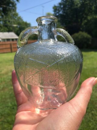 Vintage Rare Pint 5 " White House Vinegar Apple Bottle Jug Two Handle No Spout 6