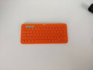 Orange Logitech K380 Multi - Device Bluetooth Keyboard - Rare Color