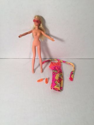 1970 Rock Flowers Mattel Heather In Outfit Dawn Doll Clone 2