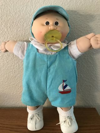 Vintage Coleco Cabbage Patch Kid - Preemie Boy Named With Extra Outfit