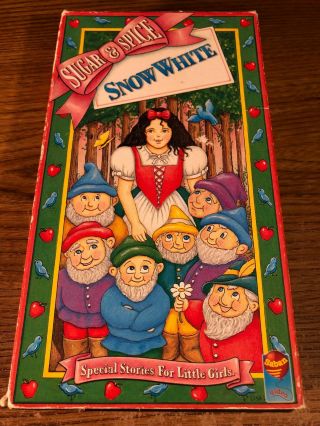 Sugar & Spice Snow White Vhs Vcr Video Tape Movie Cartoon Very Rare