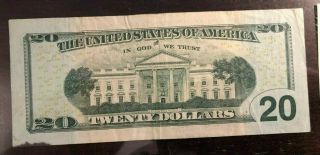 VERY RARE - 2004 - A 20 dollars Bill - MISSING SEAL - VERY - GREAT DEAL. 2
