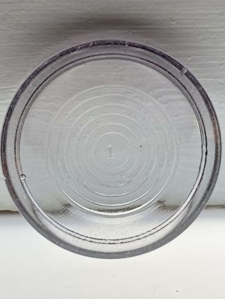 Rare Ball Improved Clear Sca Purple Glass Fruit Jar Lid Insert