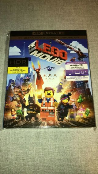 The Lego Movie (4k,  Blu - Ray) (includes Rare Slipcover,  No Digital)
