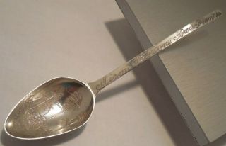 Antique Sterling Silver Native American Sofkee Spoon By Greenleaf & Crosby Co.
