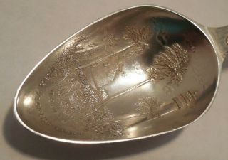 Antique Sterling Silver Native American Sofkee Spoon By Greenleaf & Crosby Co. 2