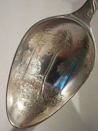 Antique Sterling Silver Native American Sofkee Spoon By Greenleaf & Crosby Co. 3