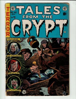 Tales From The Crypt 42 Ec 1954 Pre Code Horror Davis Kriegstein Rare To Auct