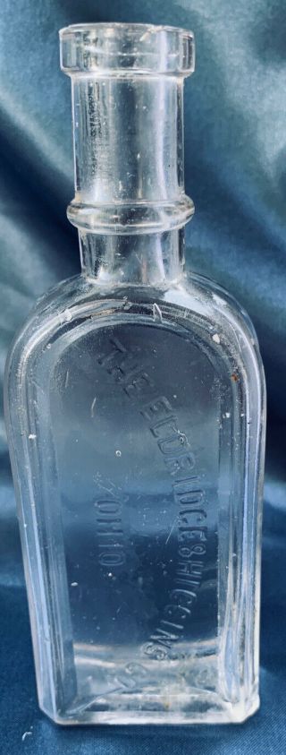 Rare Antique Eldridge & Higgins Co Glass Bottle Early 1900