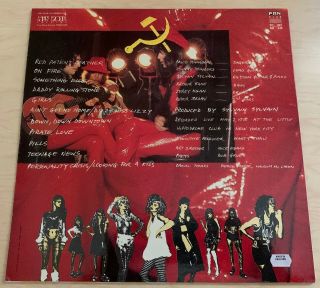 YORK DOLLS Red Patent Leather (1984) LP France Fan Club GLAM Punk RARE 2