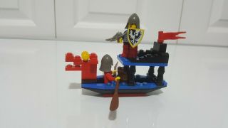 Vintage (1990) Lego Castle Black Knights Boat Set 6018 Battle Dragon - Rare 100