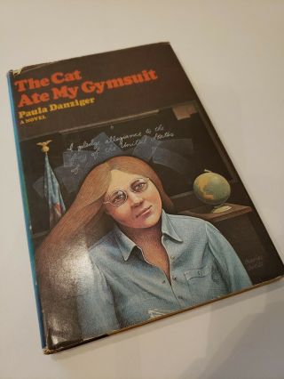 Rare Signed Hardcover Book The Cat Ate My Gymsuit By Paula Danziger 1974