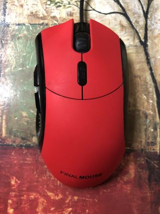 Rare Finalmouse Ergo 2 Red Gaming Mouse