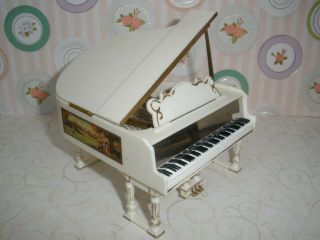 Petite Princess Vintage Dollhouse Furniture Ideal Grand Piano With Box