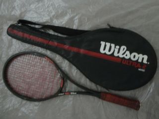 Rare Wilson Ultra 2 Midsize Pws Tennis Racket Chicago Goi Grip 4 5/8 Ex
