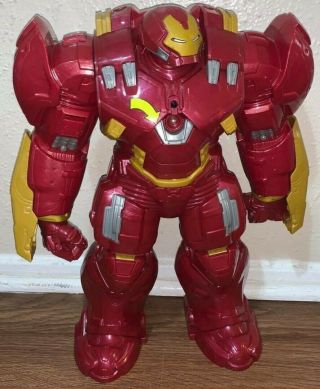 2014 Iron Man 13” Action Figure Marvel Hasbro Talking Hulk Buster Toy Rare