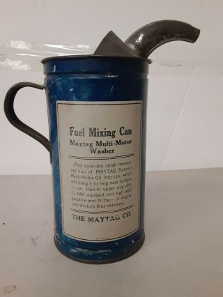 Authentic Antique Maytag Fuel Mixing Can 3