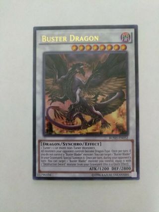 Yu - Gi - Oh Buster Dragon Bosh - En052 Ultra Rare Unlimited Lp