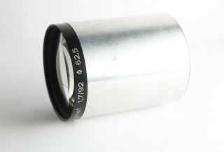 rare Meopta Meostigmat F/1,  7 92mm Projection Lens bokeh fast Ф62,  5 Sn.  9022 2