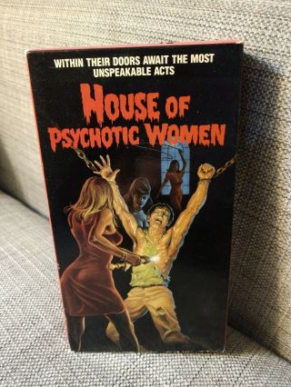 House Of Psychotic Women Vhs Paul Naschy Rare Horror