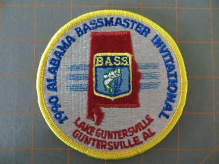 Rare 1990 Bassmaster Lake Guntersville Alabama Tournament Patch - 4 Inch